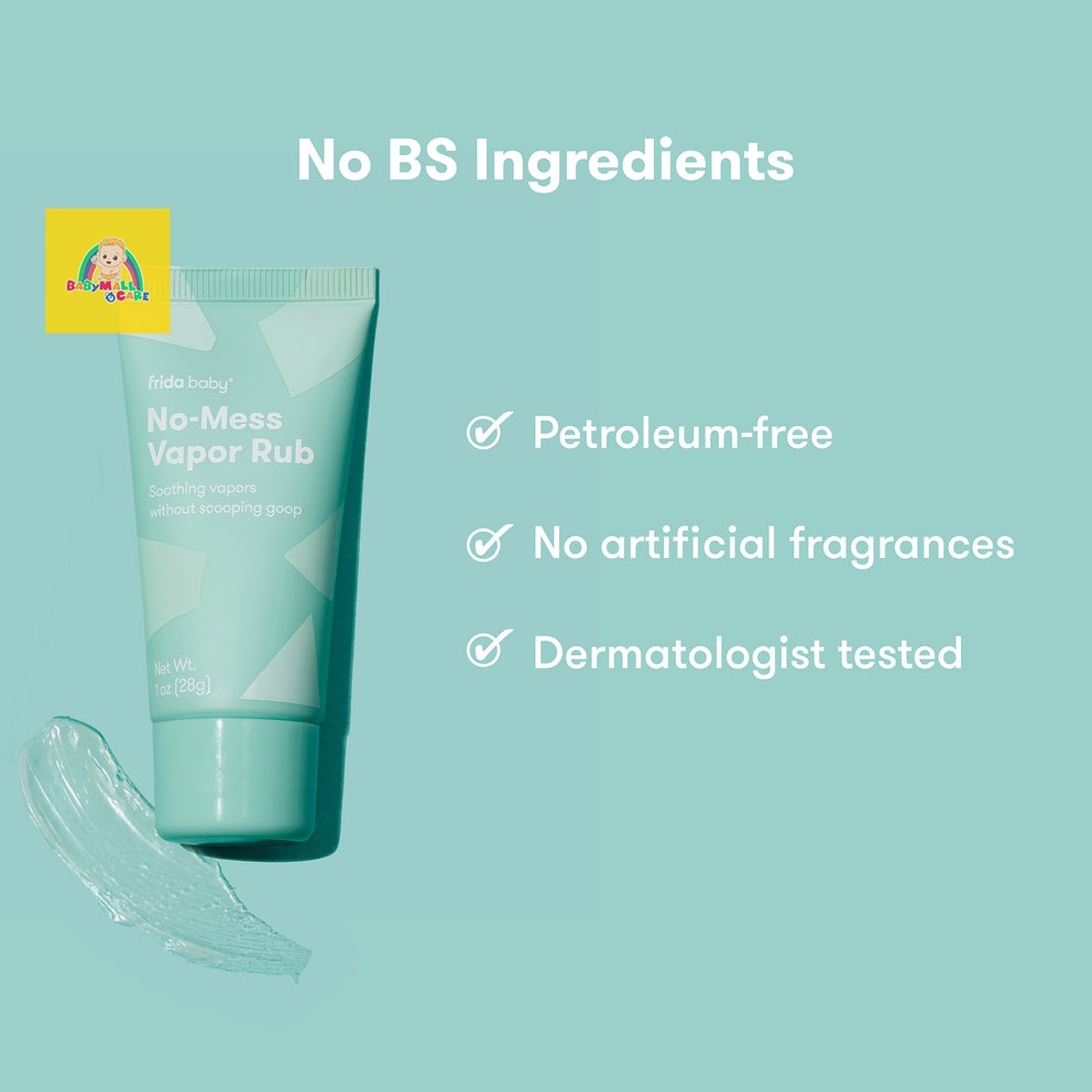 Gel Thoa Ấm Ngực Hương Eucalyptus & Lavender  Frida Baby No-Mess Vapor Rub 28g | Babymall & Care