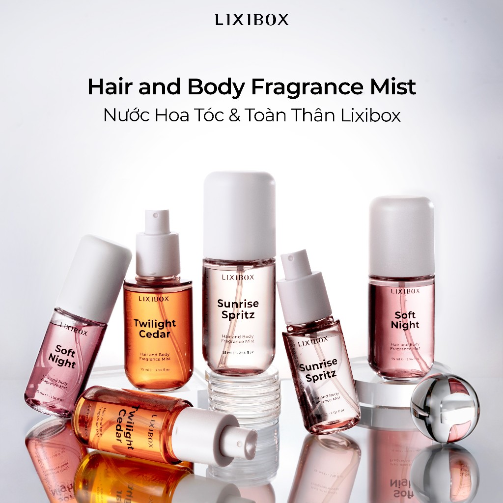 Nước Hoa Tóc & Toàn Thân Lixibox Hair And Body Fragrance Mist 70ml