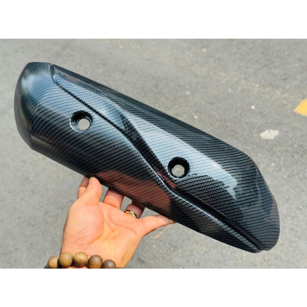 Ốp pô Carbon gắn xe máy LEAD 2017 đến 2023 nhựa ABS chất lượng