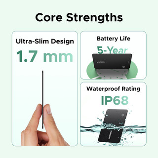Thẻ theo dõi Bluetooth Ugreen FineTrack (Chỉ dành cho hệ thống Android)