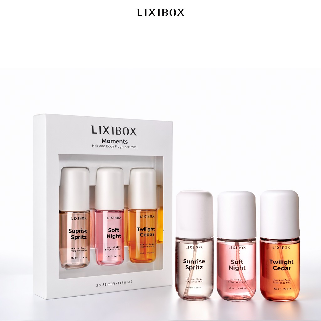 [Gift] Set 03 Chai Nước Hoa Tóc & Toàn Thân Lixibox Hair And Body Fragrance Mist Moments 03 x 35ml