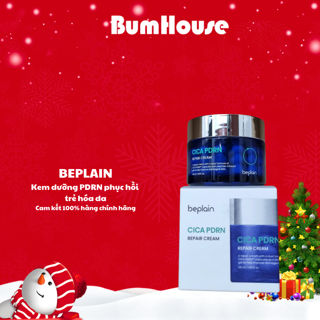 Kem dưỡng BEPLAIN CICA PDRN phục hồi, trẻ hóa làn da & cấp ẩm, đàn hồi, căng bóng 50ml
