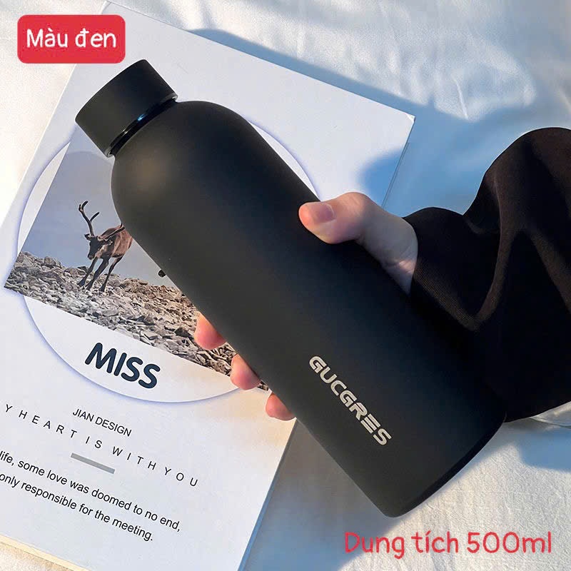 Bình Giữ Nhiệt Thể Thao 500ml Inox 304 – Bình Nước Giữ Nóng Lạnh, Thiết Kế Đơn Giản Sang Trọng