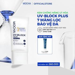 Kem Chống Nắng SPF 50 Mocha Kiềm Dầu,Nâng Tone,  An Toàn Cho Nhiều Loại Da