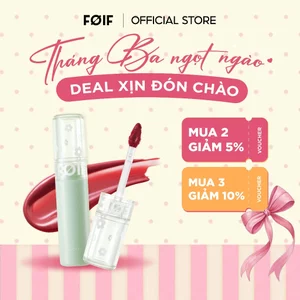 [NEW][Ver 2] Son Tint Bóng Thuần Chay, Ẩm Mọng, Bền Màu FOIF Juicy Fit Tint 3g