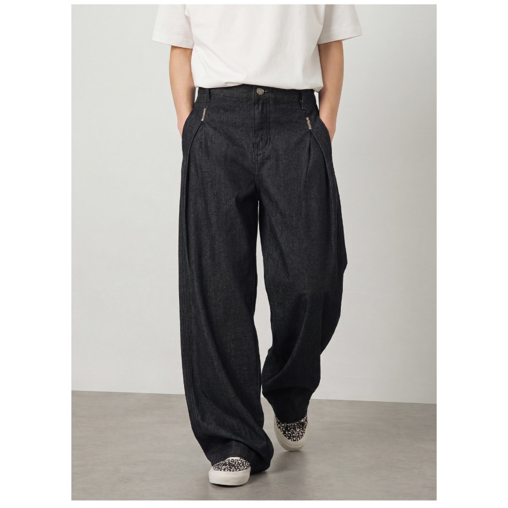 Quần Jean Form Rộng Unisex 2026 -  Phong Cách Retro Mỹ, Họa Tiết Thủ Công Chất Lượng Cao Cấp