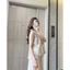 Set tiểu thư cổ yếm bèo voan, Đầm dự tiệc hở vai dáng xoè chữ A đi chơi kỷ yếu hàn quốc