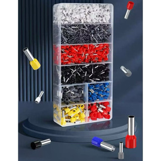 Hộp cos pin rỗng bọc nhựa 1200 cái,bộ đầu cos dây điện,1200c cos pin rỗng,cốt kim thông,kim dài đủ kích thước,cos