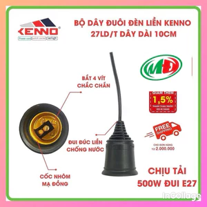Đui đèn rời kenno thẳng kín nước