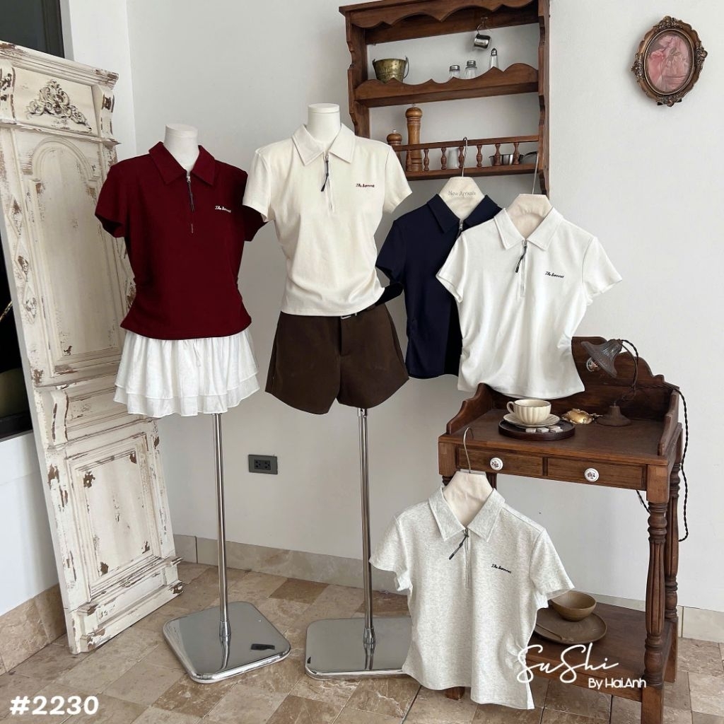 [𝑯𝒂 𝑨𝒏𝒉] Áo Polo Nhún Eo QCL1