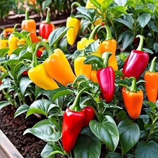 Hạt Giống Ớt Chuông Mix Nhiều Màu (100 Hạt) - Giàu Dinh Dưỡng, Năng Suất Cao - k052