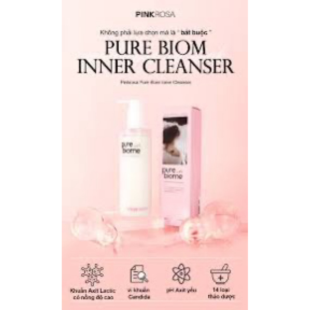 DUNG DỊCH VỆ SINH PINK ROSA PURE BIOME 250ML HÀN QUỐC