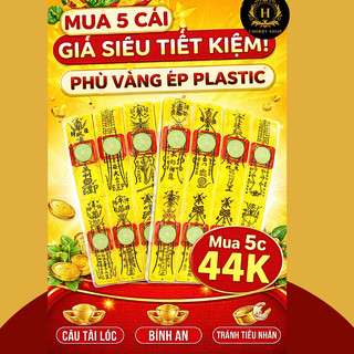 Phù vàng các loại - đã ép plastic