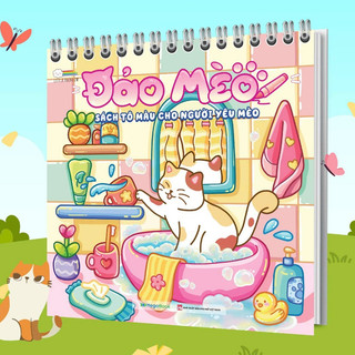 Sách tô màu Đảo Mèo Sách Tô Màu Cho Người yêu Mèo. Dành Cho Mọi Lứa Tuổi-Tô Màu Sáng Tạo Thư Giãn
