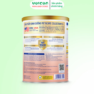 Sữa Bột Metacare Colostrum Nutricare 400g/ 800g - Tăng Cường Đề Kháng - Phát Triển Toàn Diện 0+1+2+