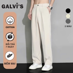 Quần suông vải Tuyết mưa Galvi’s dày dặn, lưng cạp chun, mặc thoáng mát
