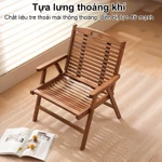 Ghế Gấp Bằng Gỗ Ghế Xếp Gỗ Có Tay Vịn Tiện Lợi Chất Liệu Gỗ Tốt Kết Cấu Ổn Định Nhỏ Gọn Dễ Cất Giữ — ảnh 4