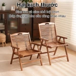 Ghế Gấp Bằng Gỗ Ghế Xếp Gỗ Có Tay Vịn Tiện Lợi Chất Liệu Gỗ Tốt Kết Cấu Ổn Định Nhỏ Gọn Dễ Cất Giữ — ảnh 3