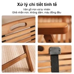 Ghế Gấp Bằng Gỗ Ghế Xếp Gỗ Có Tay Vịn Tiện Lợi Chất Liệu Gỗ Tốt Kết Cấu Ổn Định Nhỏ Gọn Dễ Cất Giữ — ảnh 8