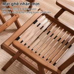 Ghế Gấp Bằng Gỗ Ghế Xếp Gỗ Có Tay Vịn Tiện Lợi Chất Liệu Gỗ Tốt Kết Cấu Ổn Định Nhỏ Gọn Dễ Cất Giữ — ảnh 6