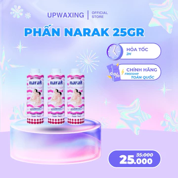 Phấn Em Bé Narak 25g – Phấn Rôm Trẻ Em Mịn Nhẹ, Hút Ẩm Tốt, Giảm Rôm Sảy, Thơm Dịu Nhẹ