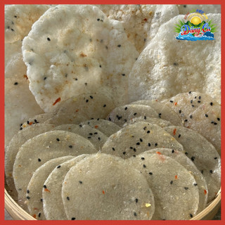 20 cái bánh tráng phồng vị mặn cay vừa ăn tẩm tỏi ớt, giao bánh sống, đặc sản quê biển 78