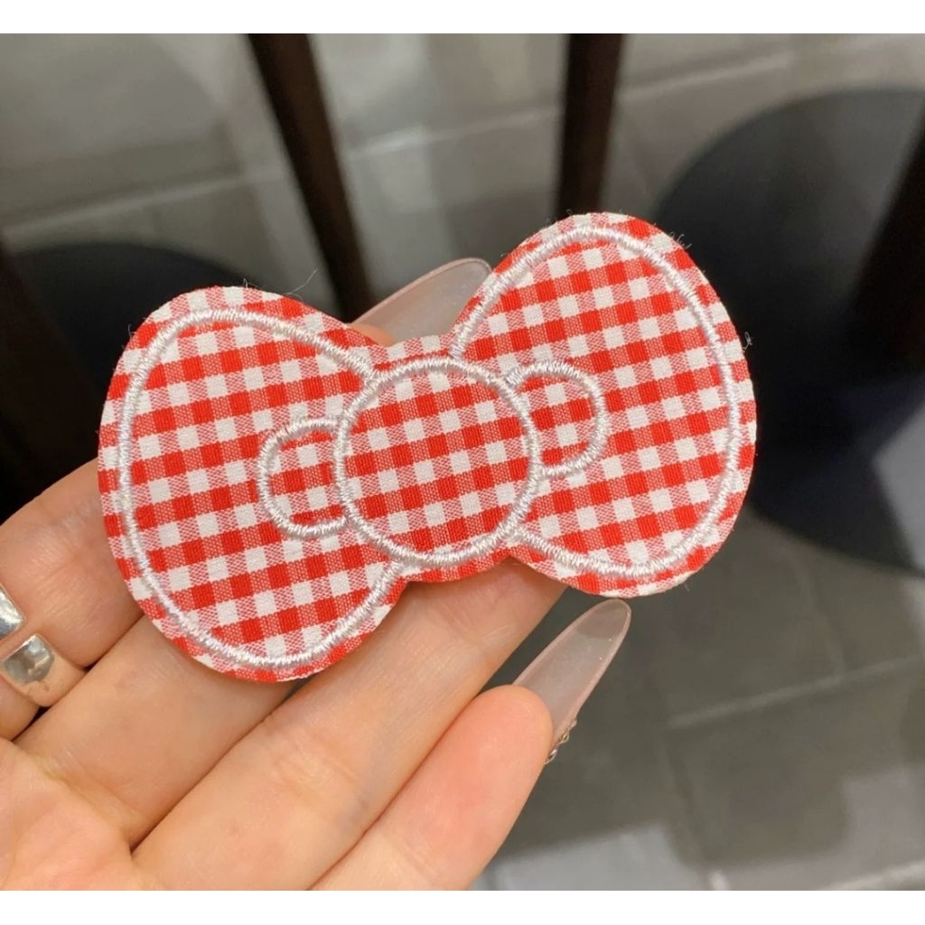 1 miếng dán tóc Kitty + Nơ hottrend QC