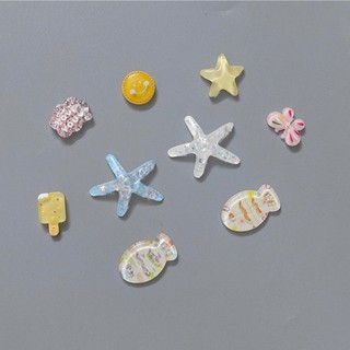 Set Charm Đại Dương xanh Gắn Dép Pastel Dễ Thương