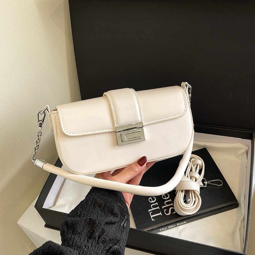 Túi nhà Mận - Mận Slim Chic Size 25cm, Túi Kẹp Nách Da PU, Form Nhỏ Gọn Thanh Lịch, Phù Hợp Đi Học – Đi Làm – Đi Chơi