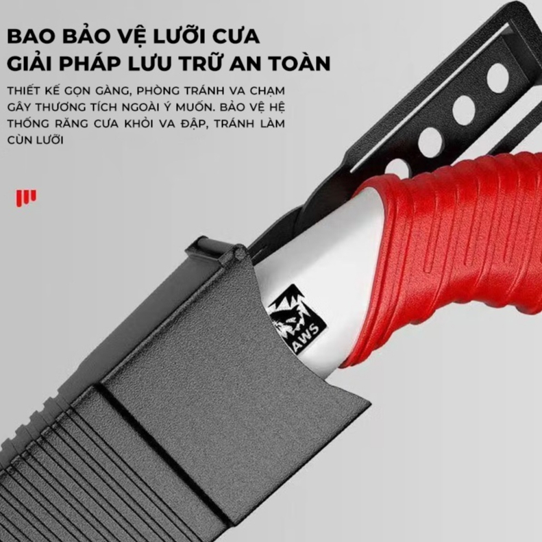 Cưa Cầm Tay Lưỡi SK5 350mm Cưa Gỗ, Cắt Cành, Tỉa Cây, Phủ Teflon Chống Gỉ Tay Cầm Chống Trượt TitiHome