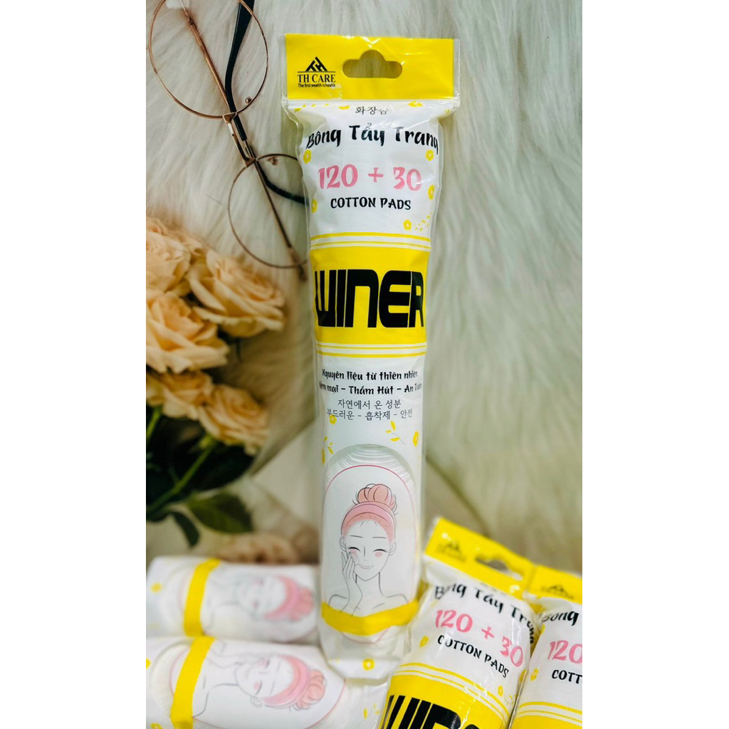 Combo 5 Gói Bông Tẩy Trang Winer 150 Miếng ( 5 X 150)
