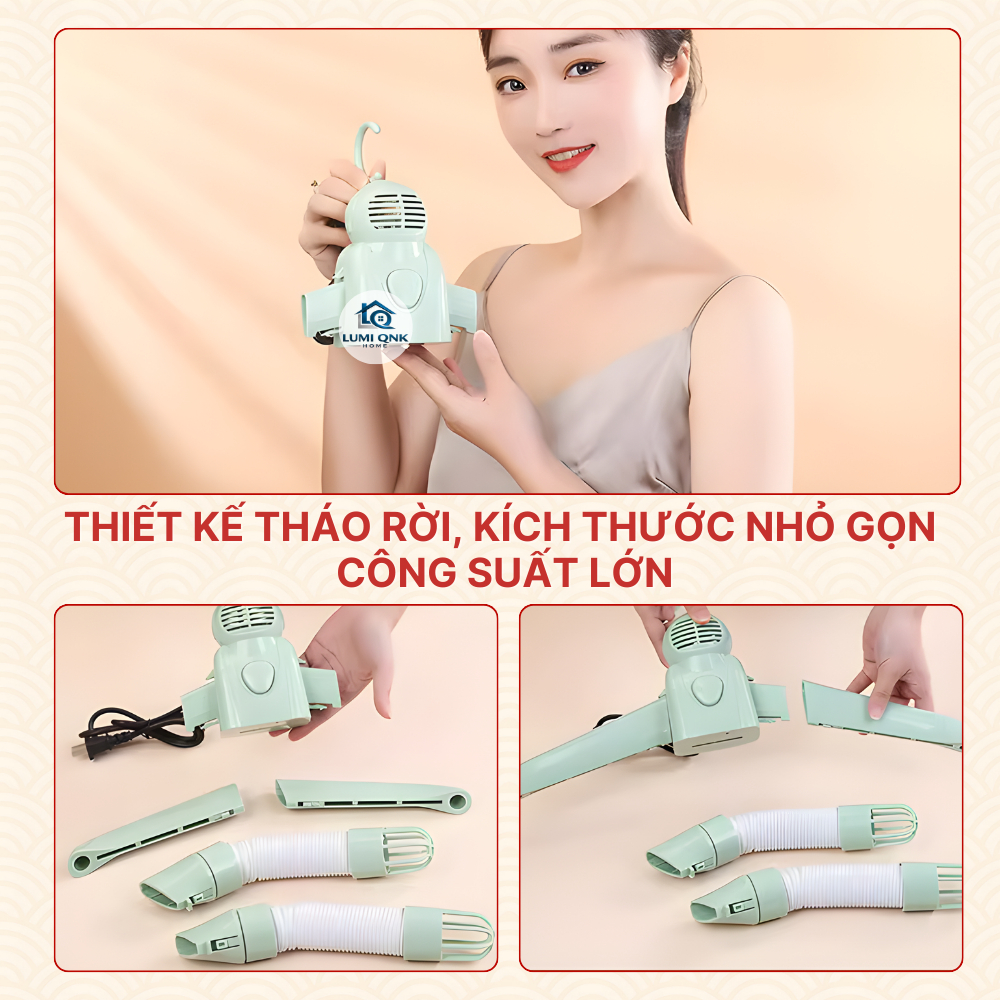 Móc Treo Sấy Quần Áo Và Giày Dép LUMI QNK HOME  Đa Năng 2 Trong 1 Gấp Gọn Nhanh Khô Tiện Lợi Dễ Sử Dụng Cho Mọi Nhà