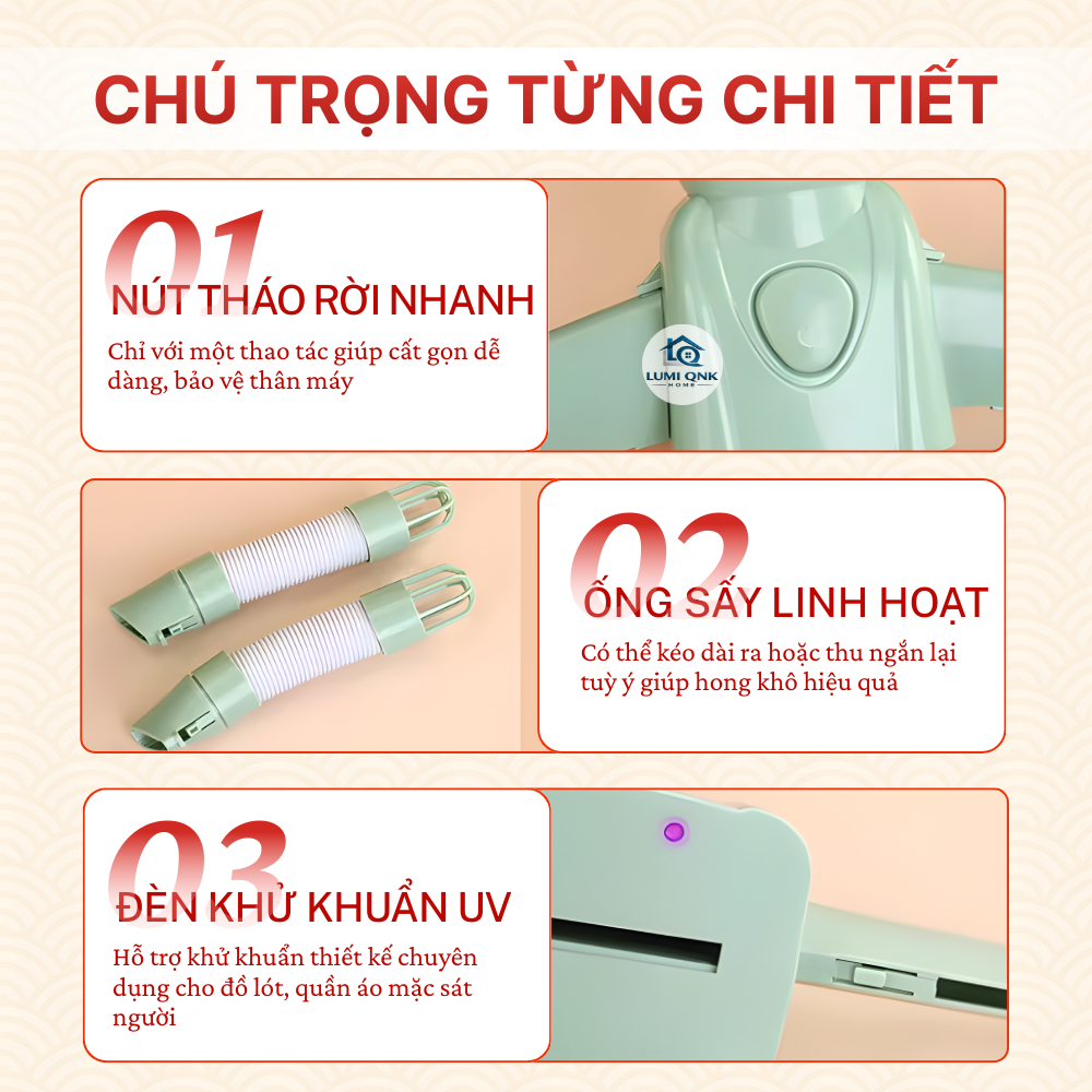 Móc Treo Sấy Quần Áo Và Giày Dép LUMI QNK HOME  Đa Năng 2 Trong 1 Gấp Gọn Nhanh Khô Tiện Lợi Dễ Sử Dụng Cho Mọi Nhà
