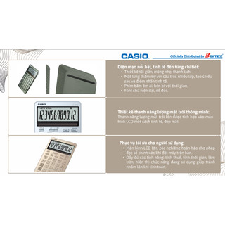 [MỚI VỀ 2026] Máy Tính Casio JW-200DQ Màn Hình Lớn (12 Chữ Số) Tính Thuế, Thời Gian, Đắc Lực Cho Kế Toán, Văn Phòng