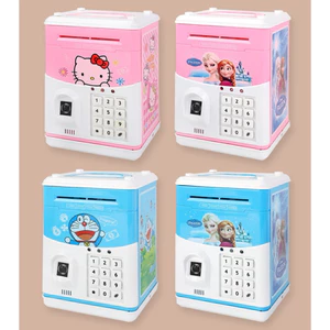 Két Sắt Mini Tiết Kiệm Tiền Cho Bé Có Mật Khẩu + Vân Tay Ống Tiền Thông Minh Cho Trẻ Em