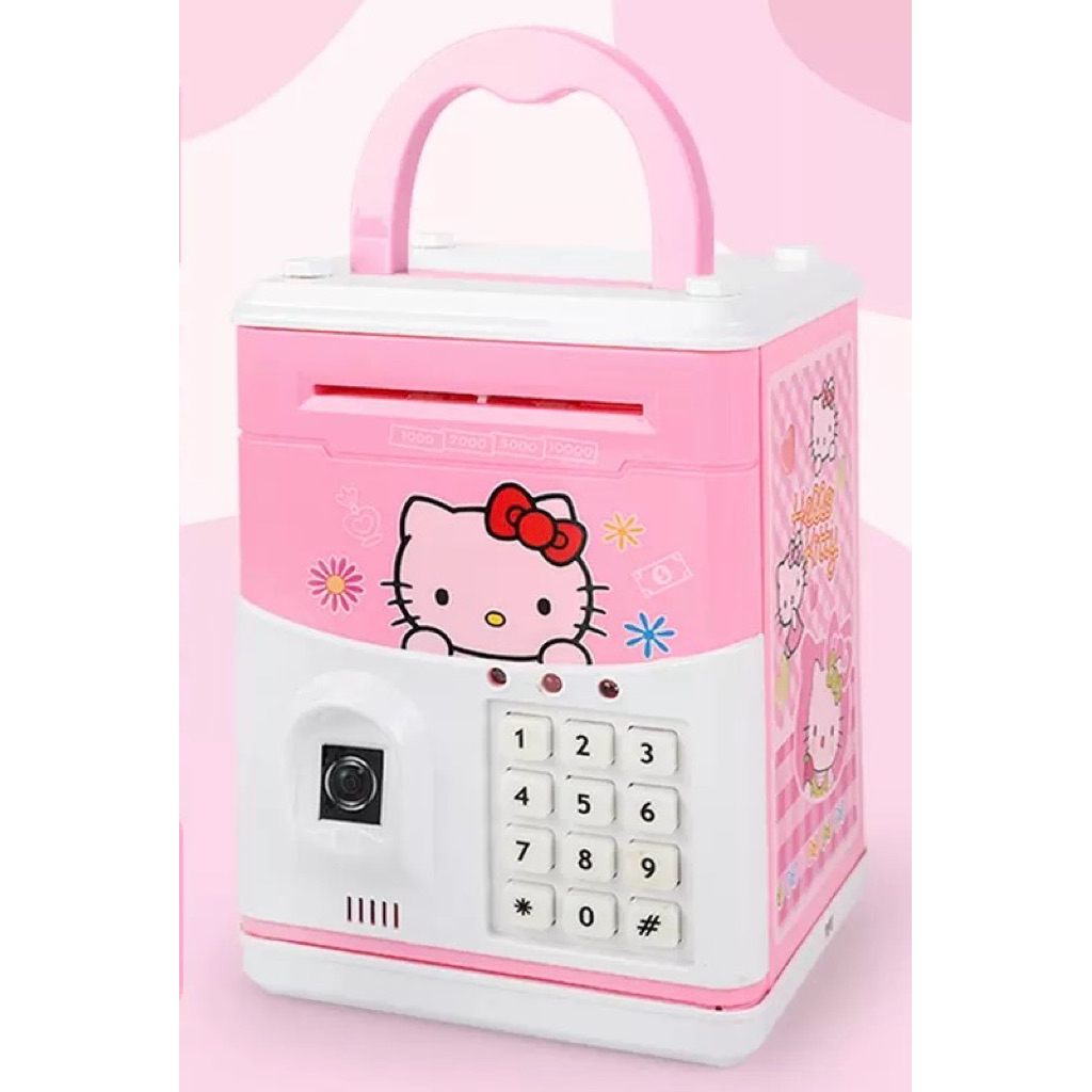 Két Sắt Mini Tiết Kiệm Tiền Cho Bé Có Mật Khẩu + Vân Tay Ống Tiền Thông Minh Cho Trẻ Em
