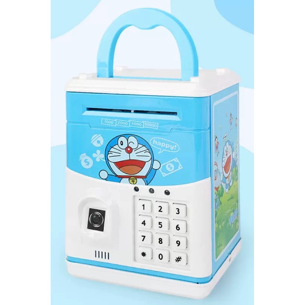 Két Sắt Mini Tiết Kiệm Tiền Cho Bé Có Mật Khẩu + Vân Tay Ống Tiền Thông Minh Cho Trẻ Em
