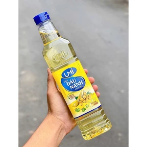 DẦU ĂN 1 LÍT ĐẬU NÀNH UMI Y HÌNH DÀNH CHO CHIÊN XÀO VÀ DÙNG CHO CÁC MÓN CHAY MẶN ĐỀU ĐƯỢC