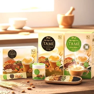 Bột ngũ cốc nảy mầm Tami bột ngũ cốc dinh dưỡng thuần chay giảm cân dinh dưỡng tiện lợi