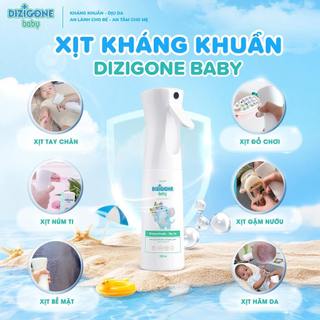 Xịt kháng khuẩn DIZIGONE Baby cho tay chân, đồ chơi, gặm nướu, bảo vệ sức khỏe bé yêu.