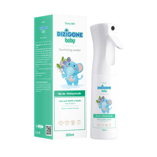 Xịt kháng khuẩn Dizigone Baby (300ml) Xịt tay chân, đồ gặm nướu, đồ chơi, đồ dùng của bé, phòng bệnh