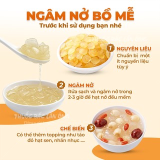 Bồ mễ Vân Nam 200g, tuyết liên tử, hạt vàng, thơm, dẻo, nguyên liệu nấu chè dưỡng nhan - Lãn Ông