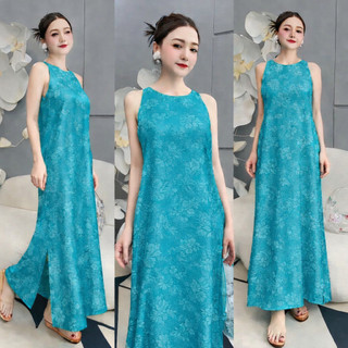 Đầm Suông Nữ Dáng Dài Đi Biên Chất Gấm, Maxi Nữ Ba Lỗ Dáng Dài Nhiều Màu Mùa Hè VD03 - BEEKIDS