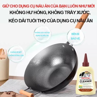 Gel rửa chảo đáy nồi, tẩy vết cháy đen cứng đầu, an toàn không trầy xước bề mặt