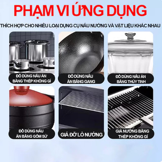 Gel rửa chảo đáy nồi, tẩy vết cháy đen cứng đầu, an toàn không trầy xước bề mặt