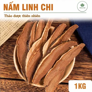 Nấm linh chi thái lát 1kg, nấm vàng hàn quốc, thơm ngon, bổ dưỡng - Miha Tea