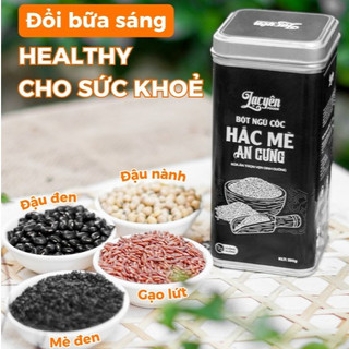 Bột Ngũ Cốc Hắc Mè An Cung Lạc Yên Foods   Từ Mè Đen & 6 Loại Hạt Tự Nhiên Dưỡng Tóc Uống Mỗi Ngày
