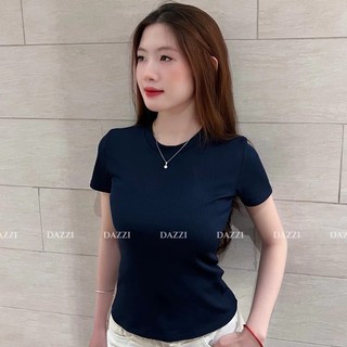 Áo thun nữ cổ tròn chất thun gân tăm,Áo thun nữ form ôm Babytee,áo thun body chất vải mềm mịn co dãn tốt