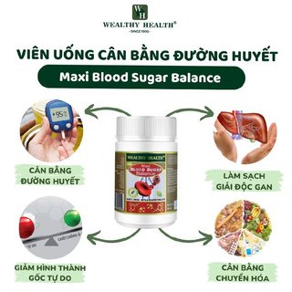 Viên Uống Cân Bằng Đường Huyết Maxi Blood Sugar Balance - Hộp 60 Viên
