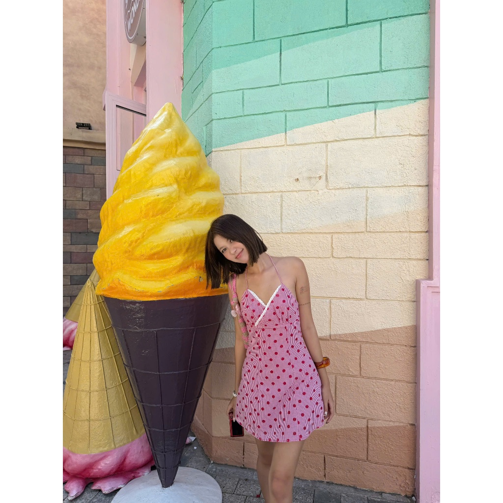 Đầm Nữ Venice Dress Chấm Bi Dáng Ngắn Ngọt Ngào SECODEE
